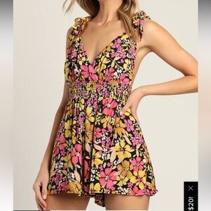 NWT Floral Romper from LuLus